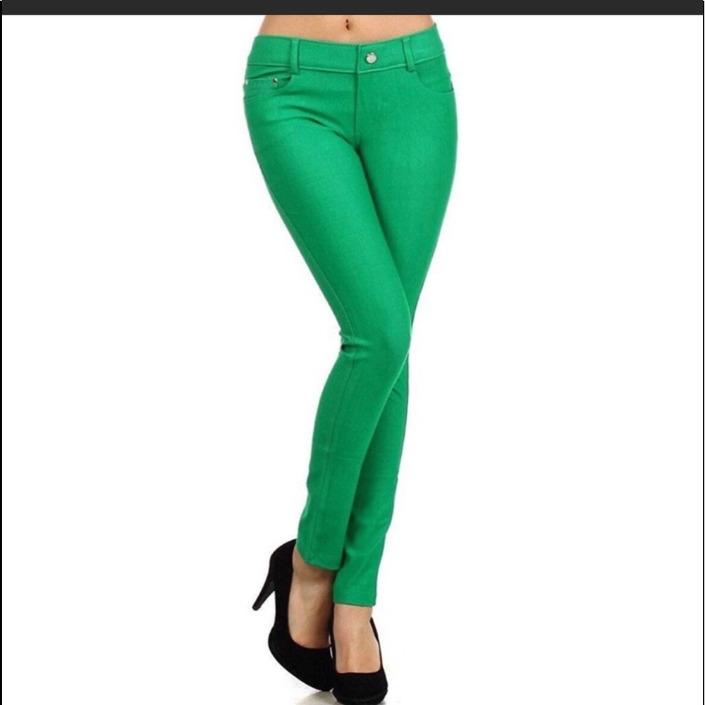 Yelete Large Green Jeggings